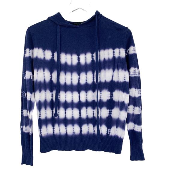 2/$30 AQUA Brand Tie Dye Pullover Size S Blue Hooded Hoodie Thin Lightweight - Picture 3 of 7